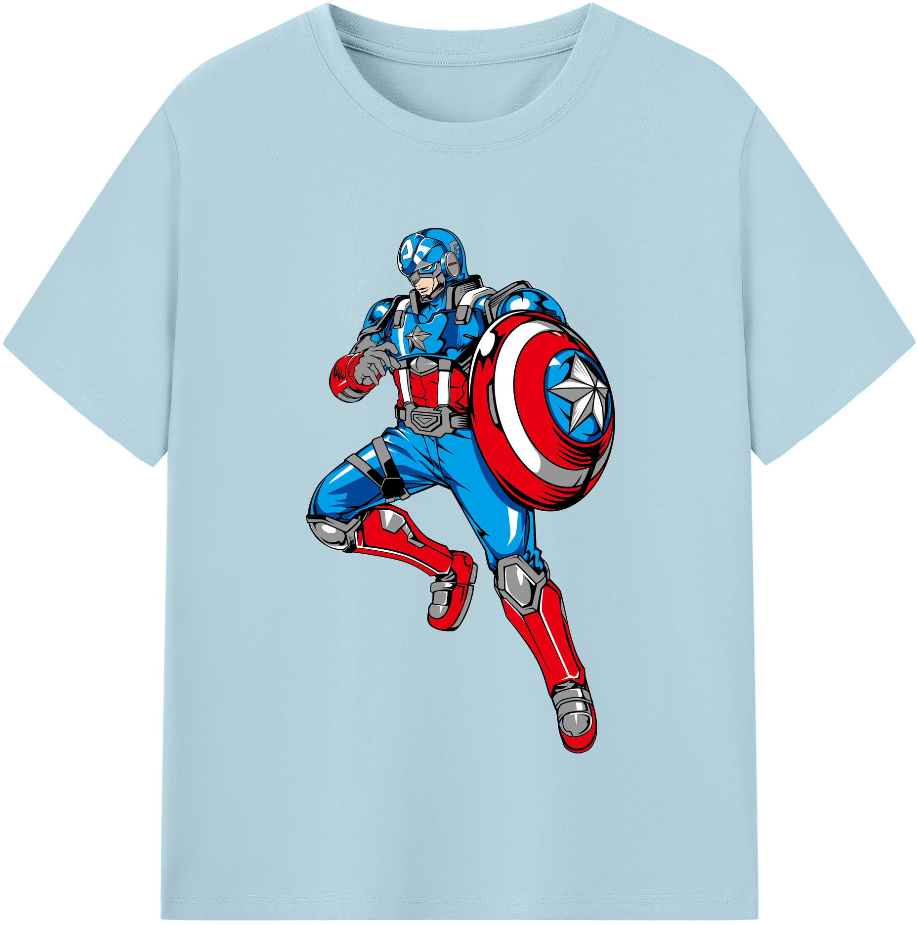 （画像用） アベンジャーズ The Avengers 綿100％半袖Tシャツ（フロントプリント）